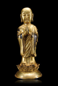 铜鎏金佛造像