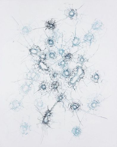 2016-2017年作 星空 油彩 画布