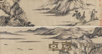 佚名 湖光山色图 34.5×308cm