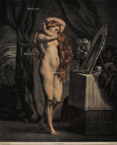 欧仁·德拉克罗瓦 裸体女子与小鬼