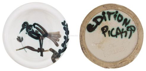 巴勃罗·毕加索 小鸟瓷盘