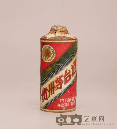 五十年代未期土陶瓶五星牌贵州茅台酒 