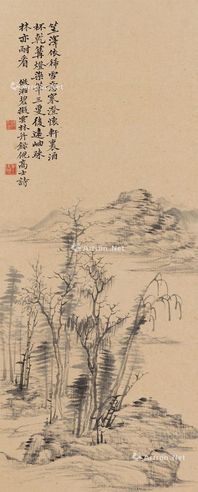 楼辛壶 远岫疏林