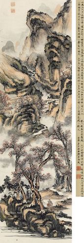 黎简 红棉叠嶂图
