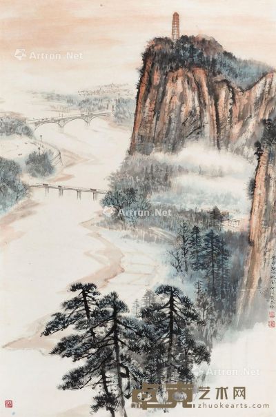 何海霞 革命圣地延安 100×66cm