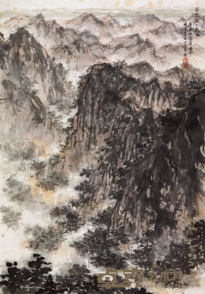 傅益瑶 苍山如海 99×69cm