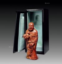 清 寿山石雕佛像立件