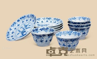 茶具 (一组五套) 尺寸不一