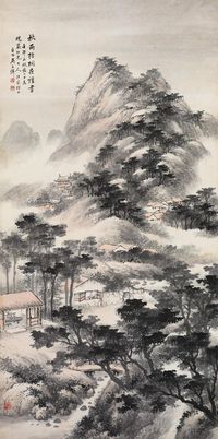 吴石僊 山水