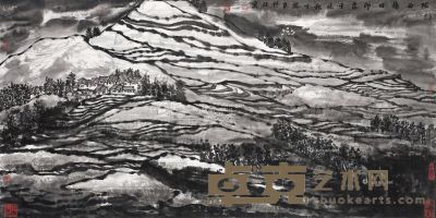 丁杰 陇西梯田 68×136cm