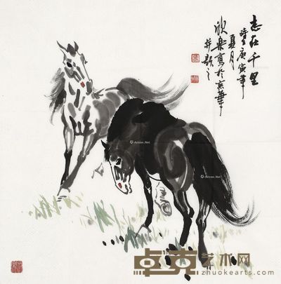 马欣乐 志在千里 68×68cm