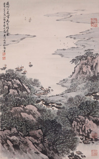 宋文治《山水》