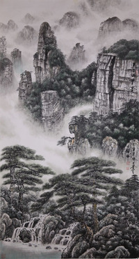 陈子墨《天子山宝景》