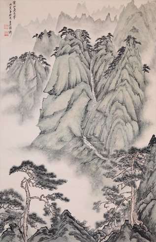 张民权《黄山莲花峰》