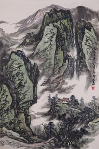 雷九泰《山水》