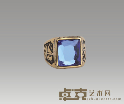 蓝宝石戒子 1.7×1.2cm