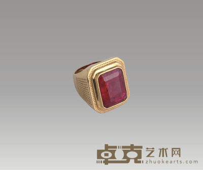 红宝石戒子 2×1.3cm