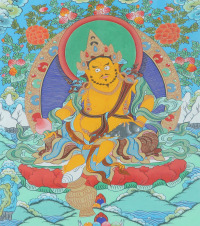 热贡黄财神（藏卡)