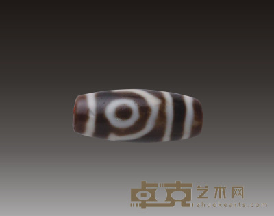 至纯两眼天珠 对孔2.7cm