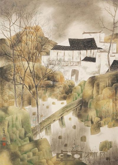 林容生 林间小景 89×63cm