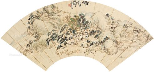 丁二仲 秋山积翠