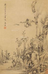 高简 仿古山水