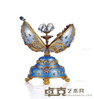 法贝热925银镶钻音乐彩蛋 --
