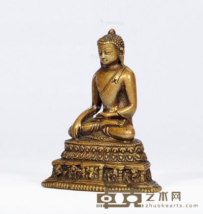 17世纪 铜释迦牟尼 高6cm