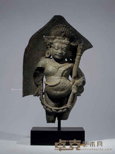 11世纪 黑石帕拉神像 高59.1cm