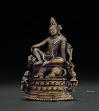 11世纪 印度帕拉铜文殊菩萨坐像