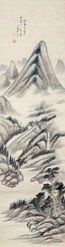 杜祖培 溪山烟雨图