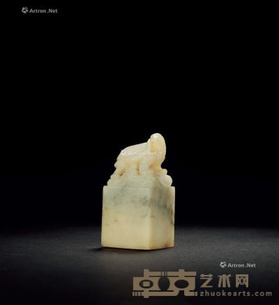 林元珠作寿山高山石赑屃钮章 2.9×3×6.3cm