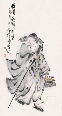 李耕 采菊高士