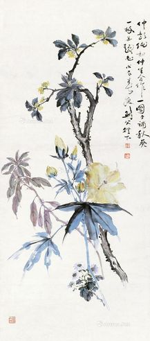 高剑父等 花卉