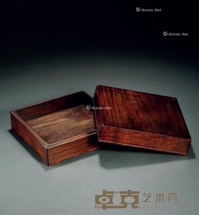 清 黄花梨文具盒 高8.1cm；长18.5cm；宽18.5cm