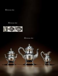 1905年制 纯银咖啡茶具 （三件套）