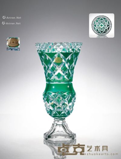 1982年制 圣朗博水晶花瓶 高41.5cm；直径21.5cm