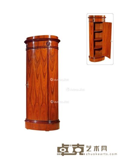 1930年制 法式圆柱形酒柜 长62cm；宽40；cm高150cm