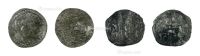 丝绸之路嚈哒那色波（尼札克）王型银币一组二枚