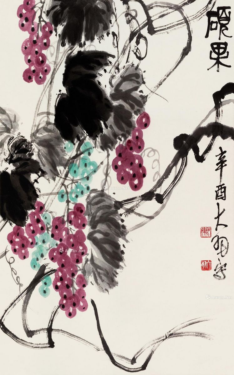陈大羽 硕果 95×59cm