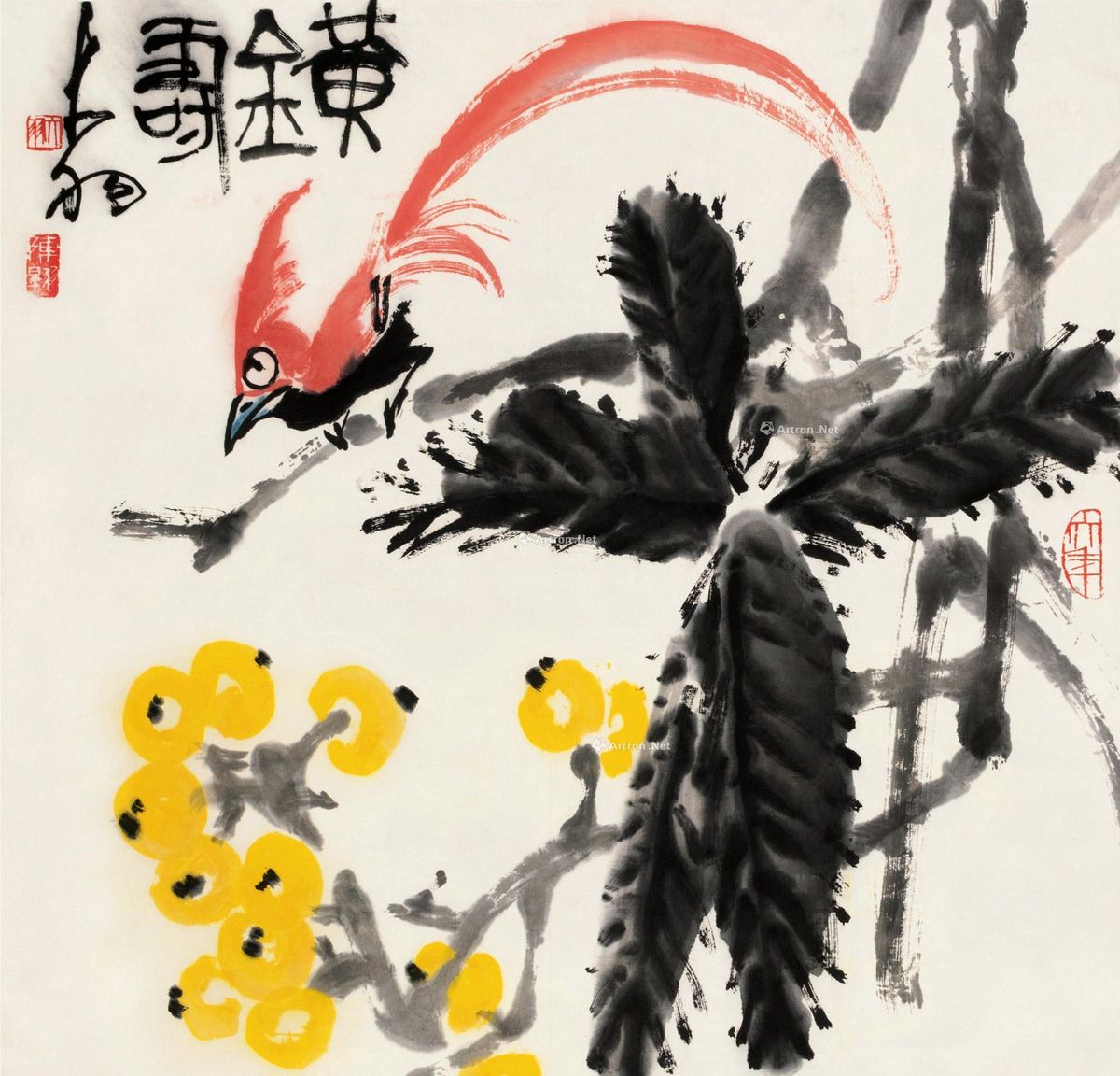 陈大羽 黄金寿 67.5×67.5cm