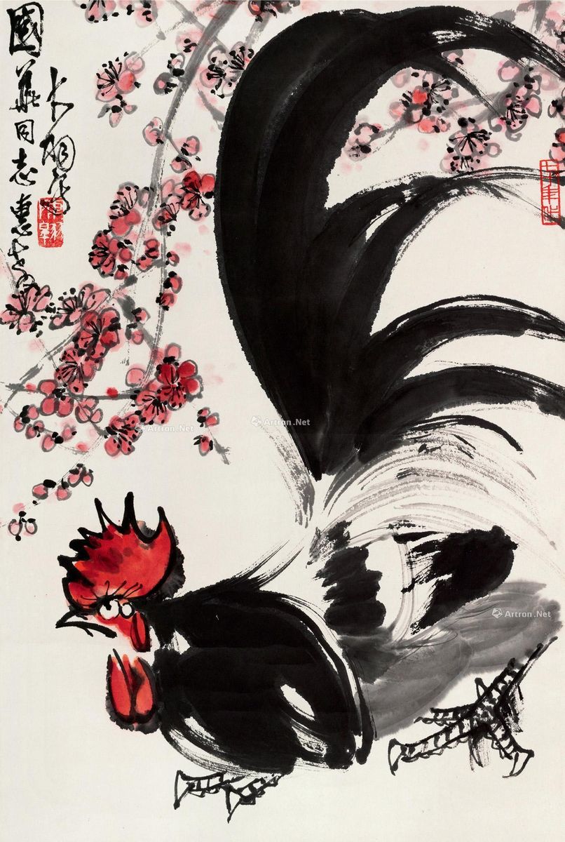 陈大羽 大吉图 68×45.5cm