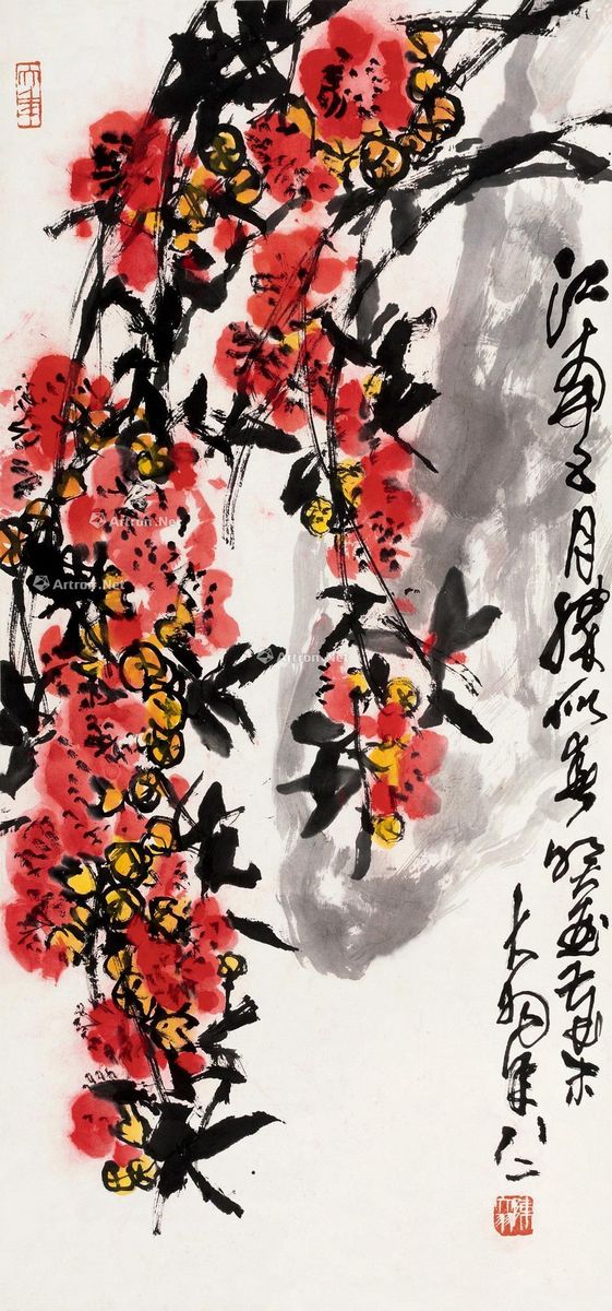陈大羽 江南五月胜似春 95.5×44cm