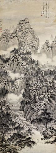 阎培棠 山水