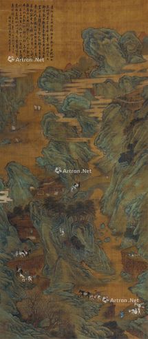 盛懋 夏山行旅图