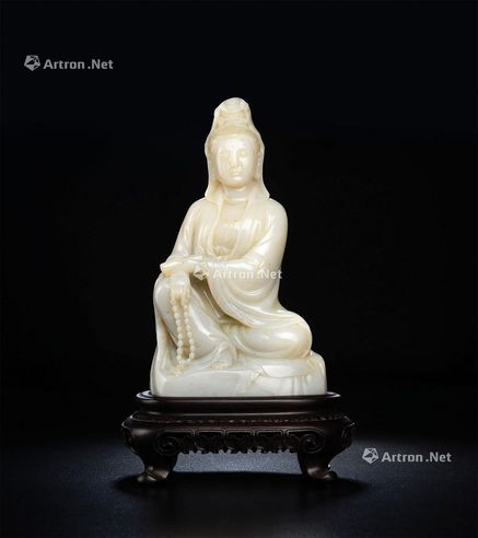 白荔枝洞观音摆件
