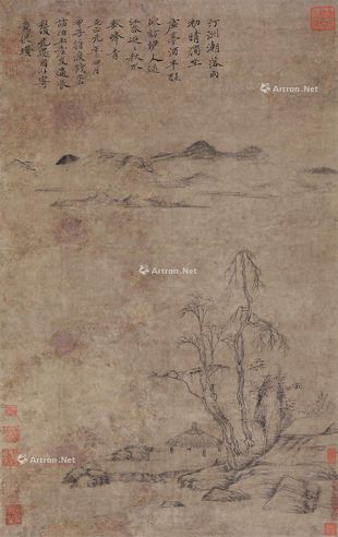 倪瓒 林亭小景