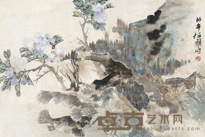 任颐 鱼乐图 37×54cm