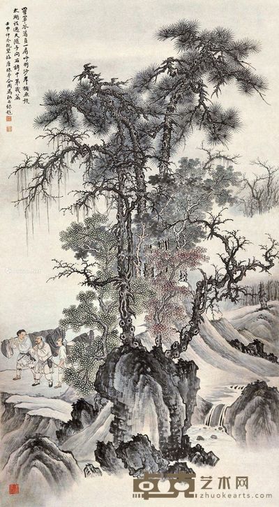 马骀 捕鱼归来 146×82cm