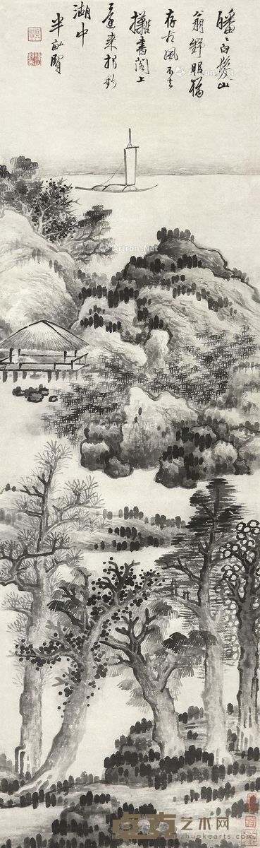 龚贤 犹存古风 137×42cm
